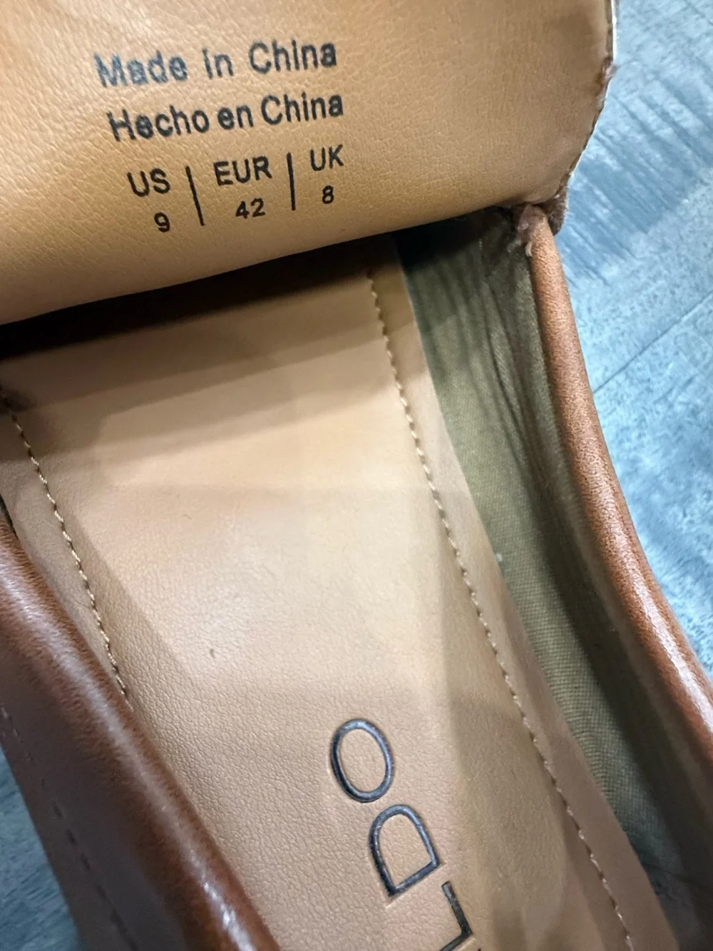 Aldo sleek cognac